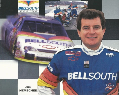 1997 JOE NEMECHEK "'BELLSOUTH RACING" #42 NASCAR WINSTON CUP SERIES POSTCARD Cover