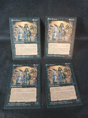 4x Ebon Praetor MTG Fallen Empires NM Playset Magic The Gathering See Pics ** - Image 1 of 4