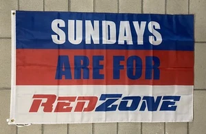 Sundays Are For Red Zone Flag FREE SHIP NFL Football Beer Man Cave USA 3x5’ - Picture 1 of 1