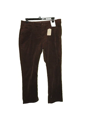 St Johns Bay Brown Corduroy Pants 18P Women New Straight - Image 1 of 2