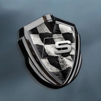 Audi Decal | Metal Fender Emblem | Custom Made Side Badge Stickers - Изображение 1 из 4