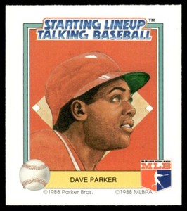 1988 Kenner Starting Lineup Talking Baseball Cincinnati Reds Dave Parker