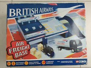 BRITISH AIRWAYS Air Freight Base Set  CORGI 2003 Concorde Airport Playset Diecas