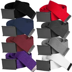 URBAN CLASSICS® CANVAS BELT Basic fabric belt 125 cm price performance winner 2016 - Picture 1 of 23