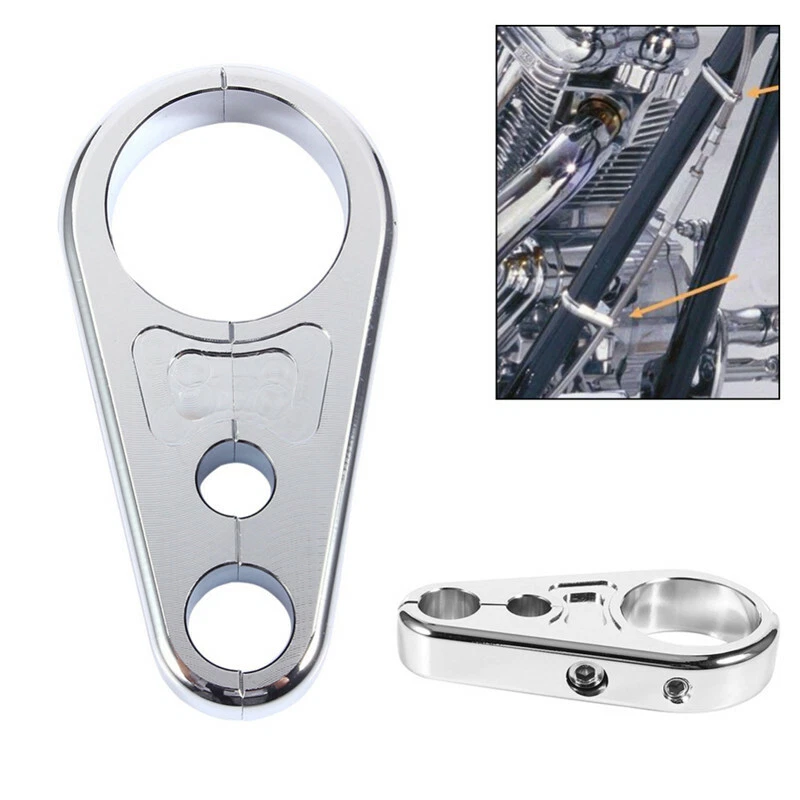 1Pcs Motorcycles Handlebar Brake Clutch Cable Wire Clamp Clip 25mm Handle Bar - Image 1 of 4