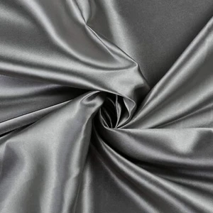CHARMEUSE SATIN - CHARCO -  Fabric Wedding Dress Fashion Crafts Costumes By Yard - Picture 1 of 1