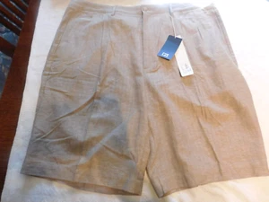 CUTTER & BUCK MENS SHORTS, 40-42T, 99.50 MSRP, BROWN HERRINGBONE - Picture 1 of 6