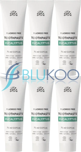 Urtekram Organic Eucalyptus Toothpaste - 75ml (Pack of 6)