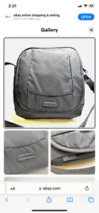 PACSAFE Metrosafe 200 GII Anti-Theft Unisex Crossbody Shoulder Bag Black - Picture 1 of 3