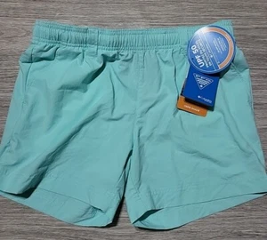 Colombia Shorts PFG SUNSCEEN women's Size S Mint Green 5" inseam NWT - Picture 1 of 9