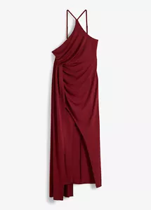One-Shoulder-Kleid in Jersey mit Raffungen Gr. 40/42 Bordeaux Abendkleid Neu - Bild 1 von 1