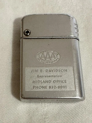 Vintage Storm master Lighter Advertising AAA Insurance Midland Michigan Works - Image 1 of 4