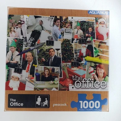 The Office Christmas Party 1000 Pc Jigsaw Puzzle NEW Aquarius Peacock SEALED - Image 1 of 4