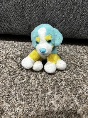 Russ Yomiko Dreamers Peluche Perro de Montaña Azul Amarillo Peluche Sentado 5"  Foto 1 de 4