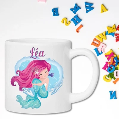 Tasse enfant résistante personnalisée petite sirène - Photo 1/2