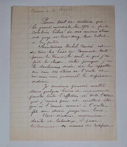 Hommage WW1 Rare - Soldat Saintourens Michel Mort au Front 1917 Artillerie - Bild 1 von 5
