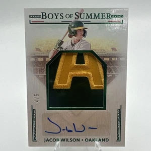 2025 Boys Of Summer Jacob Wilson Jumbo Patch Auto 4 /5 RC Super Clean!!!  A’s - Bild 1 von 11