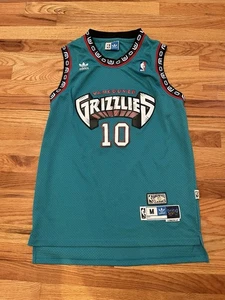 Mike Bibby #10 Vancouver Grizzlies Stitched Teal Adidas NBA Jersey Sz-M - Picture 1 of 9