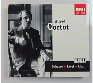 Alfred Cortot 2 CD set EMI Classics . Debussy , Ravel , Liszt XLNT Condition - Foto 1 di 2