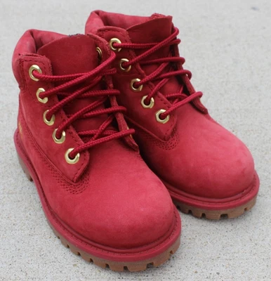 Botas Timberland Little Kids rojas 6 pulgadas premium talla 7 Foto 1 de 4