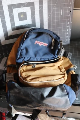 Mochila y riñonera Jansport vintage retro camping senderismo bolsa Estados Unidos Foto 1 de 4