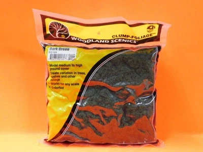 WOODLAND SCENICS FC184 CLUMP FOLIAGE DARK GREEN 173 in³ (2.83 dm³)  NEW!!! - Image 1 of 2