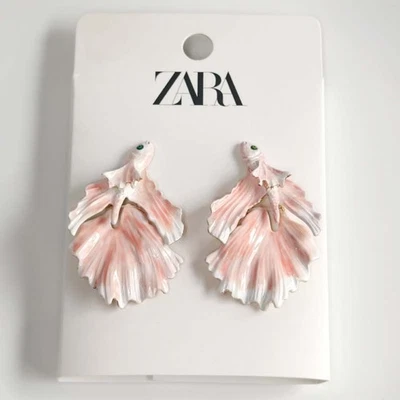 70mm Zara Huge Fish Statement Stud Earrings Chic Women Party Vacation Jewelry - Image 1 of 4