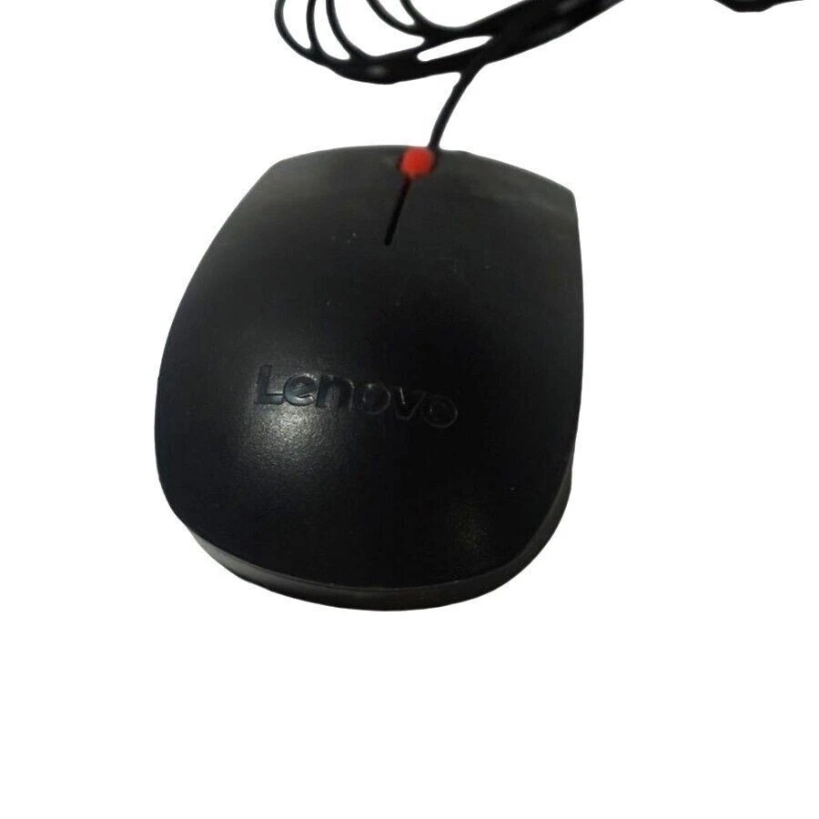 Lot of 10 Lenovo MOJUUO Black Wired USB Mouse  - New - Image 1 of 4