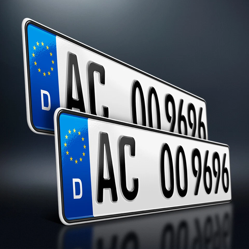 2 Kfz Kennzeichen | 520x110mm | Nummernschilder | Autokennzeichen | DHL-Versand - Bild 1 von 4