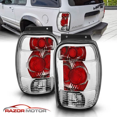 1998 1999 2000 2001 For Ford Explorer/Mountaineer Chrome Rear Brake Tail Lights - Image 1 of 4
