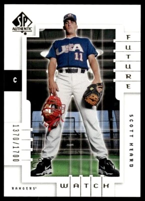 2000 SP Authentic Scott Heard Rookie 1370/1700 Texas Rangers #144 - Image 1 of 2