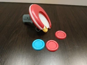 VINTAGE RARE 80'S SPACE DISC SHOOTER SPACE GUN SET DISC PUNCH - Picture 1 of 9