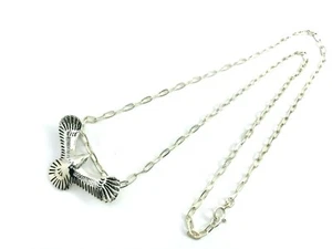 925 Sterling Silver Eagle Top with 20" / 50 cm Flat Cable Chain 9 grams - Picture 1 of 12