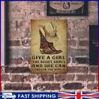 # Cowboy Hat And Boots Rectangular Iron Picture Metal Plate Tin Flat Wall Art (1