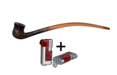Vauen Lesepfeife Auenland Balbor + Winjet Pfeifenfeuerzeug  - Bild 1 von 4