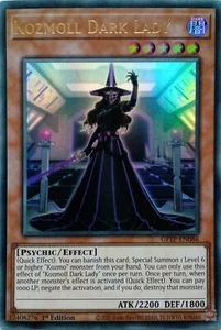 GFTP-DE086 KOZMOLL DUNKLE DAME ULTRA RARE 1.AUFLAGE YuGiOh KARTE - Bild 1 von 1