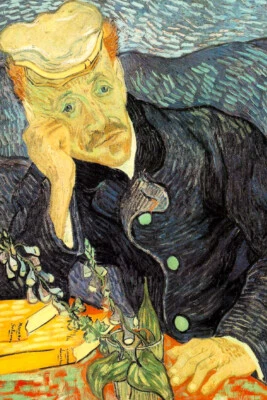 Vincent van Gogh Portrait of Dr. Gachet Fine Art Poster 12x18 - Image 1 of 3