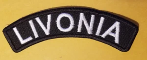 LIVONIA, MICHIGAN Embroidered Rocker Patch * .75X4" - Picture 1 of 2