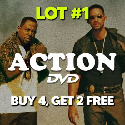 LOT #1 Of Action Movies On DVD | Buy 6 Get 4 Free | Region 4 | Updated Weekly - image 1 of 2