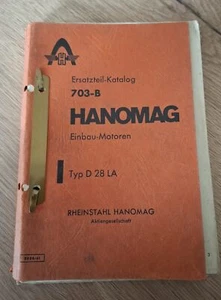 Silniki do zabudowy Hanomag D28LA Katalog części zamiennych - Zdjęcie 1 z 1