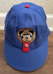 Walt Disney Blue Cruise Line Snap Adjustable Hat Cap Kids Size Souvenir Ship  - Picture 1 of 6