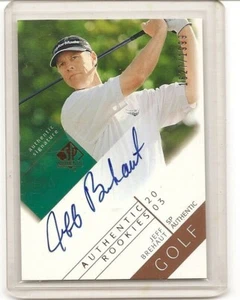 2003 SP Authentic Jeff Brehaut Authentic Rookies Auto Card 1627/1999 - Picture 1 of 2