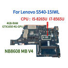 For Lenovo S540-15Iwl Mainboard.W/ I5-8265U I7-8565U Cpu.4Gb-Ram Gtx1650 4G-Gpu