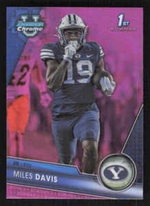 2023 Bowman Chrome University #72 Miles Davis 1st Pink Refractor