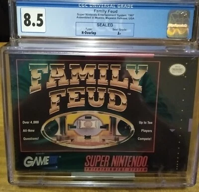 Family Feud Super Nintendo SNES CGC 8.5 A+ FACTORY SEALED - Image 1 of 4