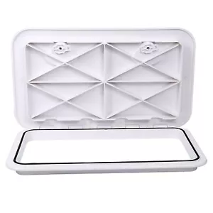 24" X 14" Cubierta Marina Escotilla Barco Cubierta Escotilla Puerta para Acceso Barco Escotilla y Tapa Blanco - Imagen 1 de 12