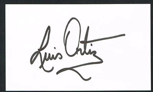 Luis Ortiz signed autograph auto 3x5 index card Baseball Player H4846 - Picture 1 of 1
