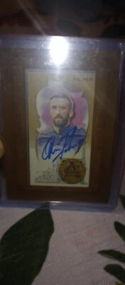 2023 Topps Allen & Ginter Ollie Palmer framed auto - signed blue - Image 1 of 2