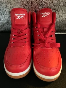 REEBOK CLASSIC "NEW" HAVE-2prs SIZES 1&2 KIDS Hightop/red 348788 on SALE $20ec. - Picture 1 of 4