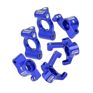 GPM Alum Front Caster Blocks/Front Knuckle Arm/Rear Hubs Blue: Losi 1/24 Micro-B - Picture 1 of 1